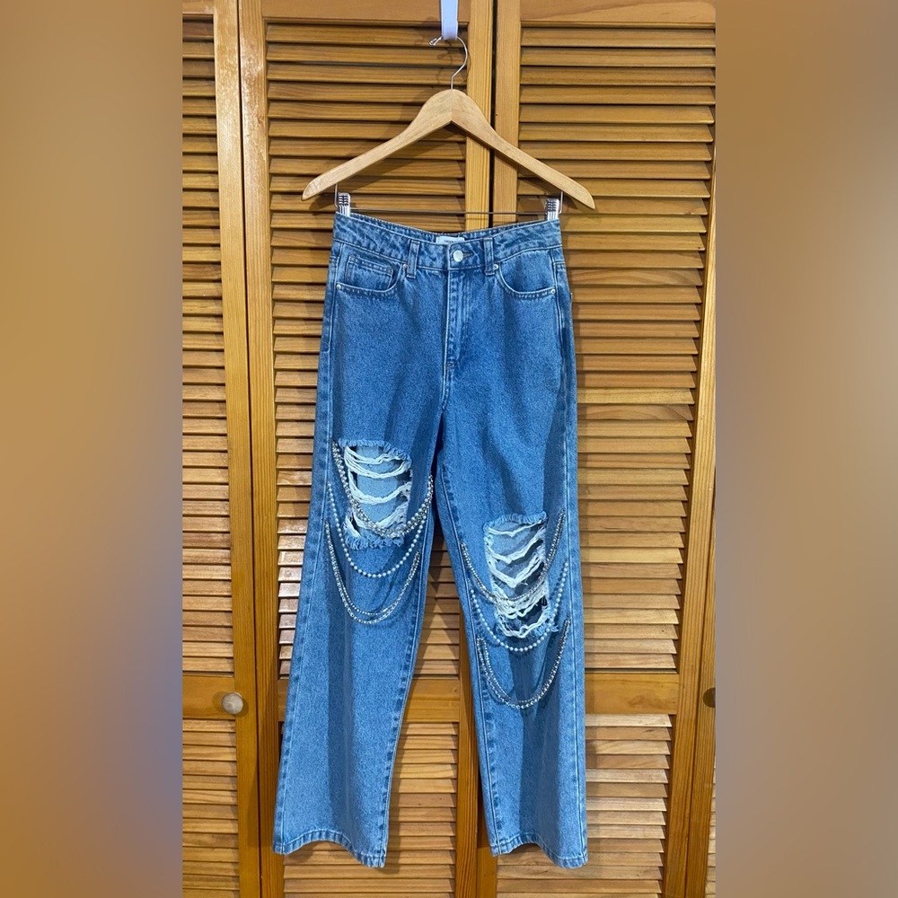 NWOT Embellished jeans by Forever 21